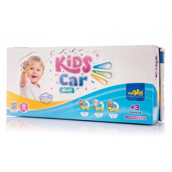 تصویر  بسته اسباب بازی کیدزکار (KIDS CAR)،(12قطعه،باجعبه)